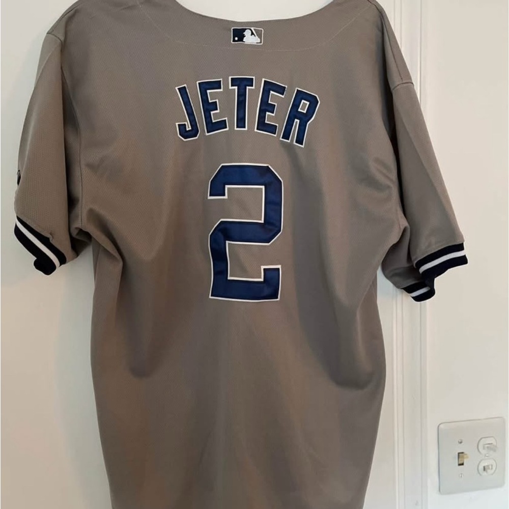 New York Yankees Jeter Jersey with Blue Accents